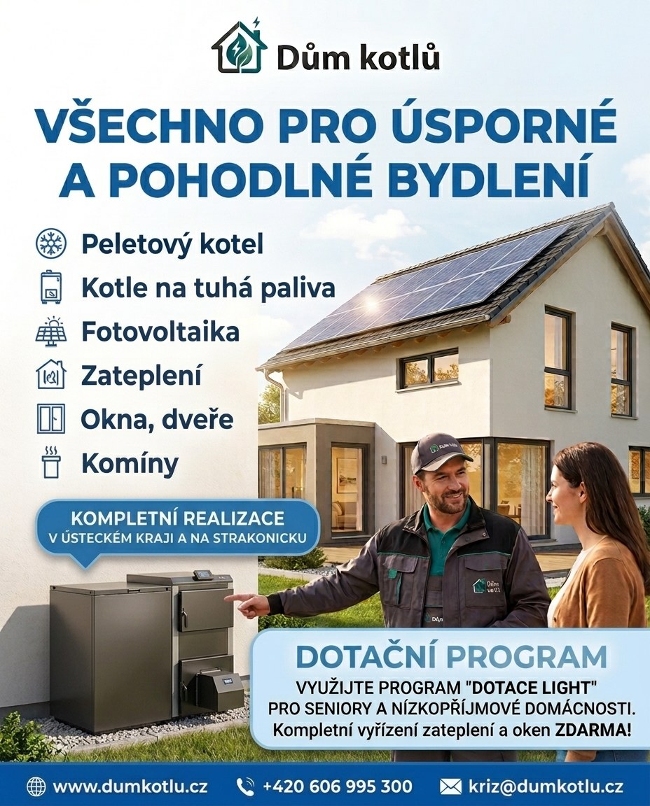 Kotle, okna, zateplení, FVE, FVOV i na dotace Light
