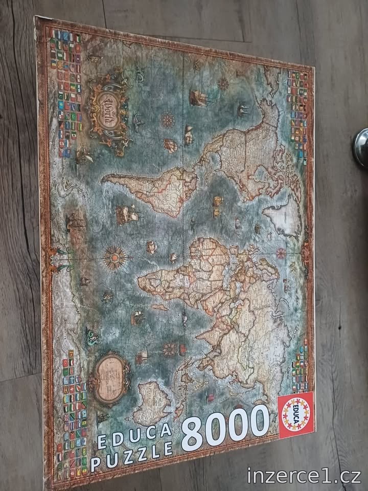 EDUCA Puzzle Historická mapa světa 8000 dílků