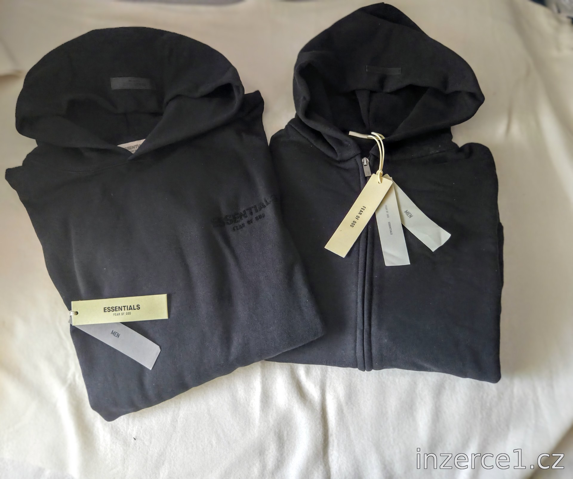 🖤 FEAR OF GOD ESSENTIALS – ČERNÉ MIKINY, Vel. M a L