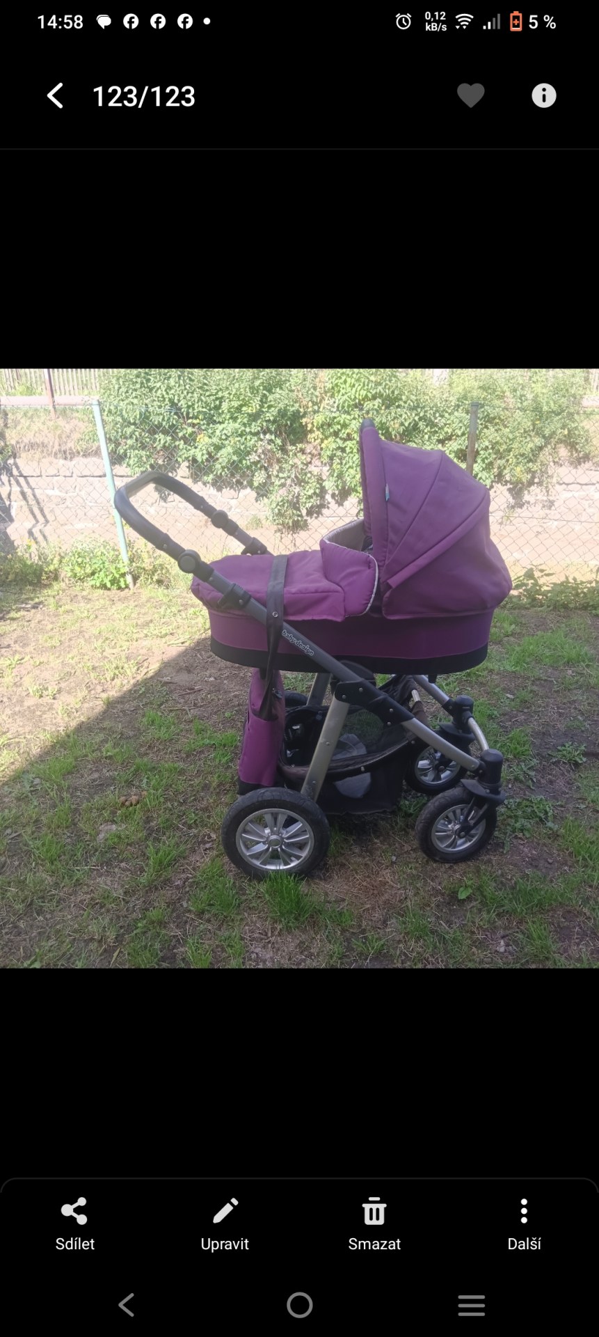 Prodám kočár Baby design a autosedačku