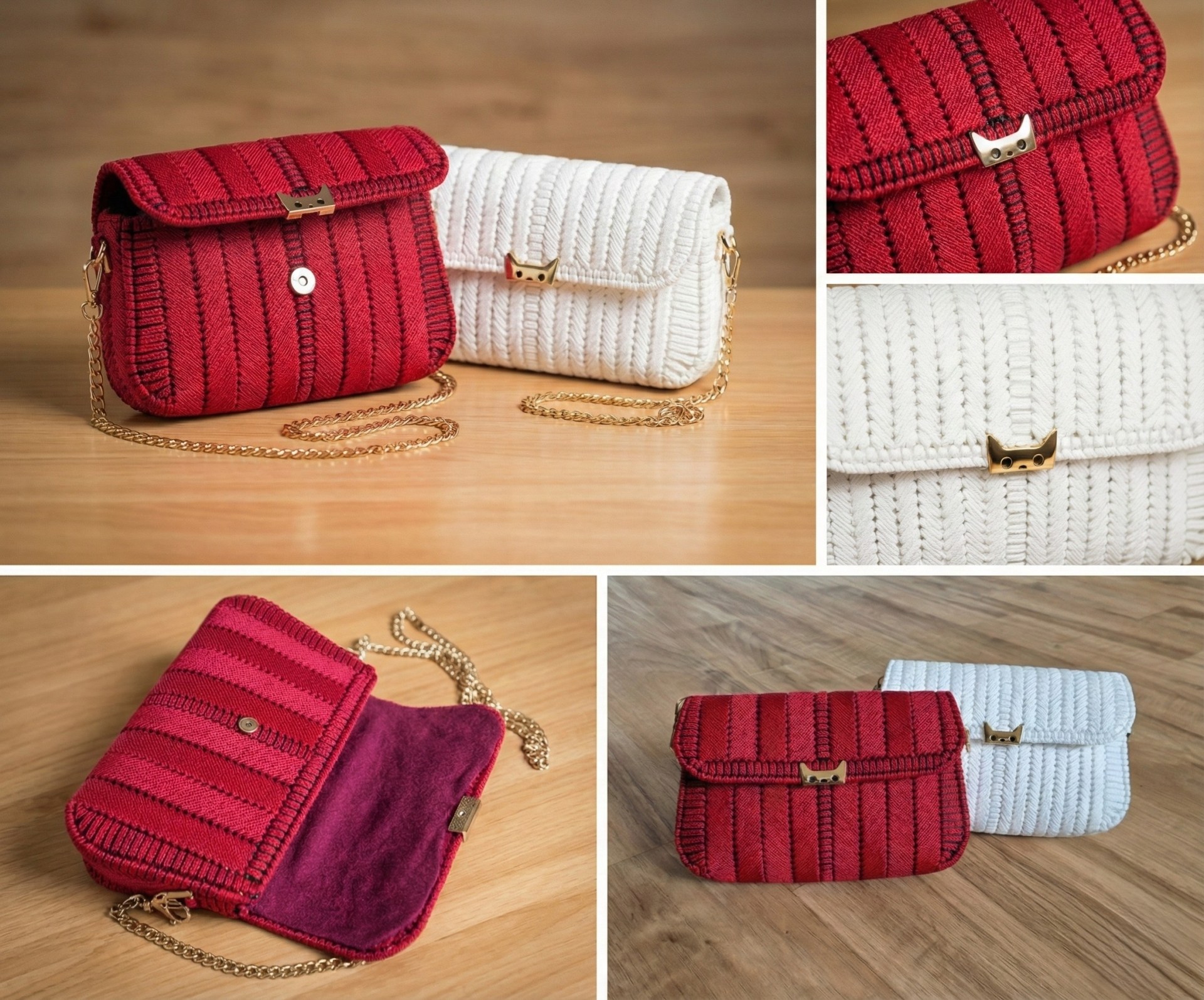 Ručně vyšívané psaníčko / mini kabelka