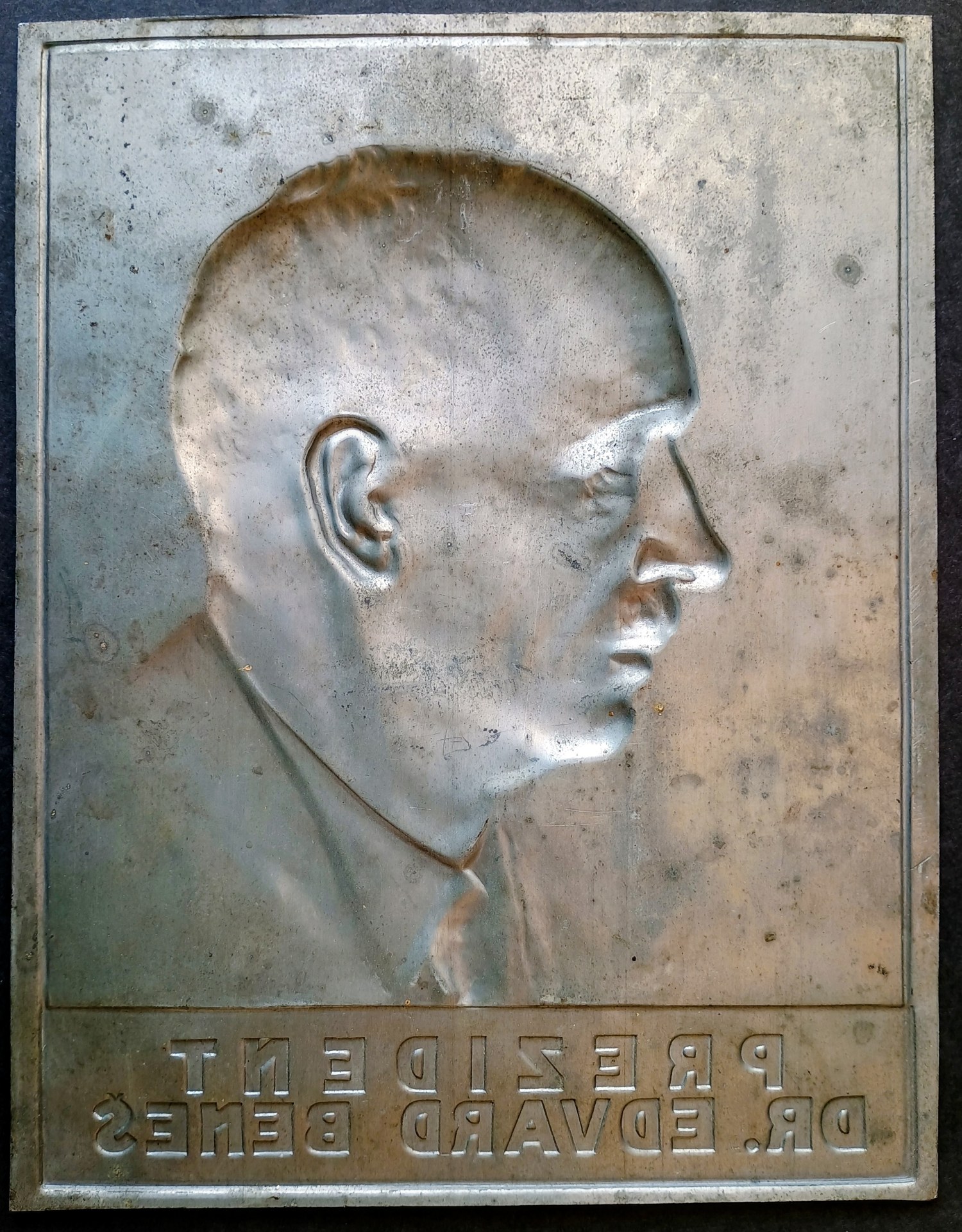 Plaketa prezident E. Beneš