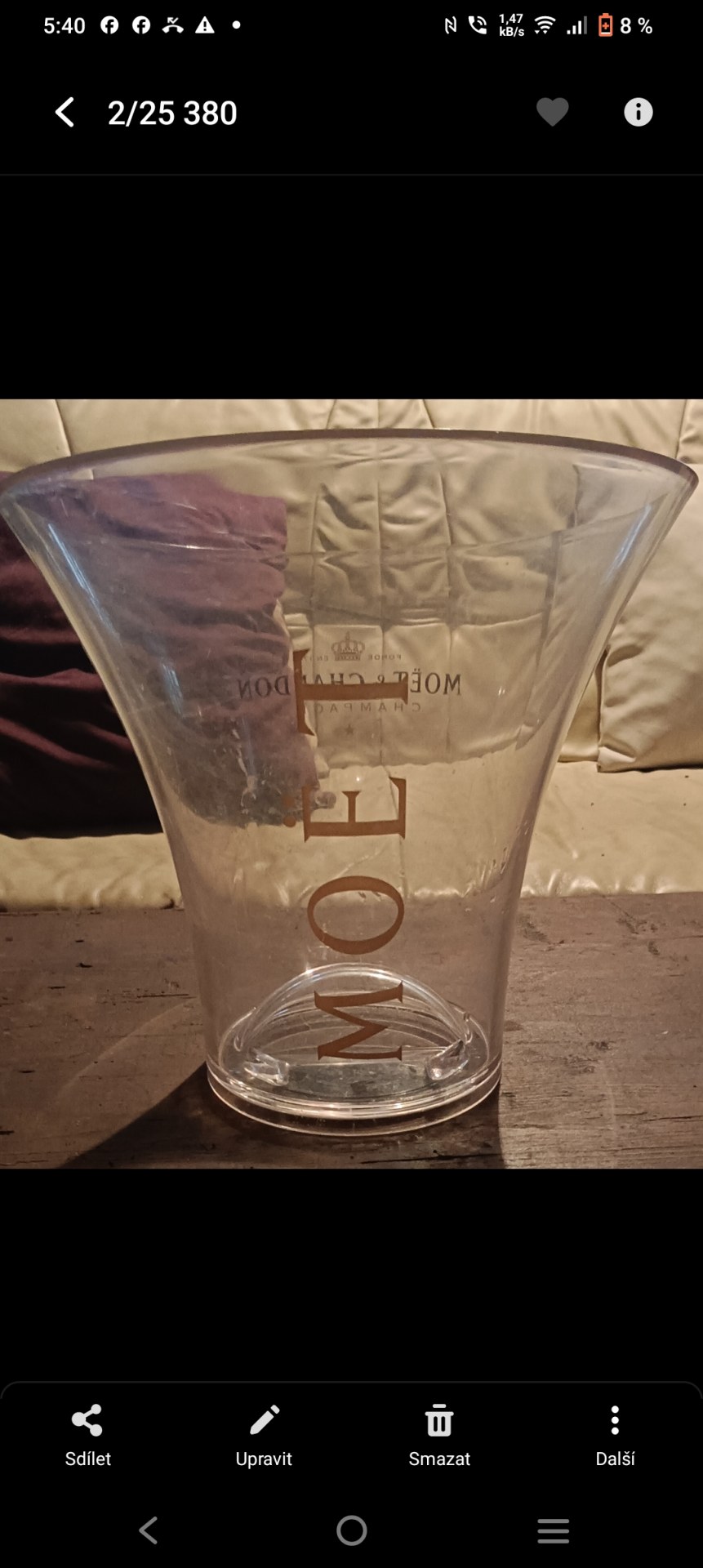 Prodám chladící mísy Moët Chardon
